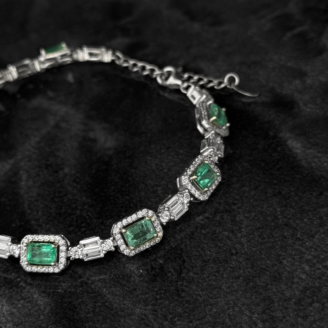 Pulso Exclusivo / Esmeraldas / Plata 925