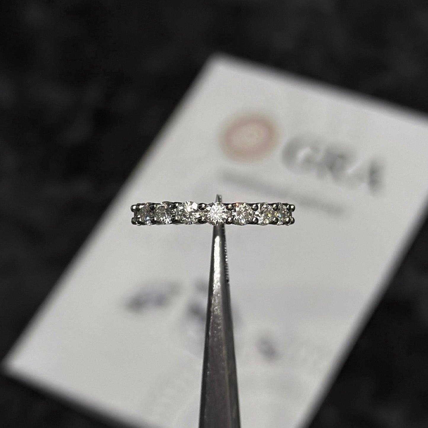 Anillo Sin Fin / Round Cut / Moissanitas Lab / Plata 925