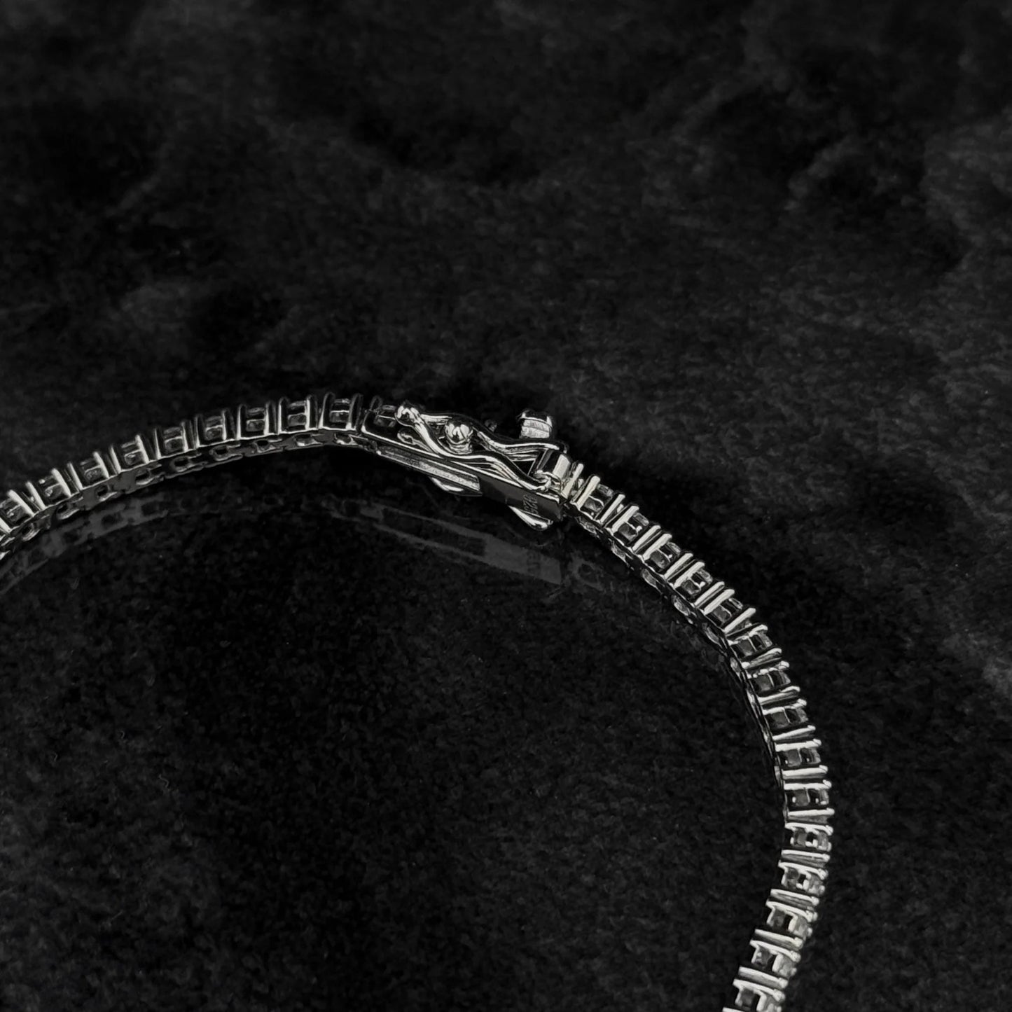Pulsera Tenis 2mm / Full Moissanitas / Plata 925