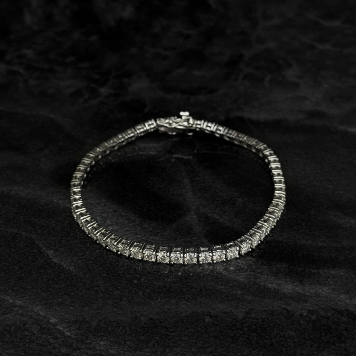 3mm Tennis Bracelet / Moissanites / 925 Silver