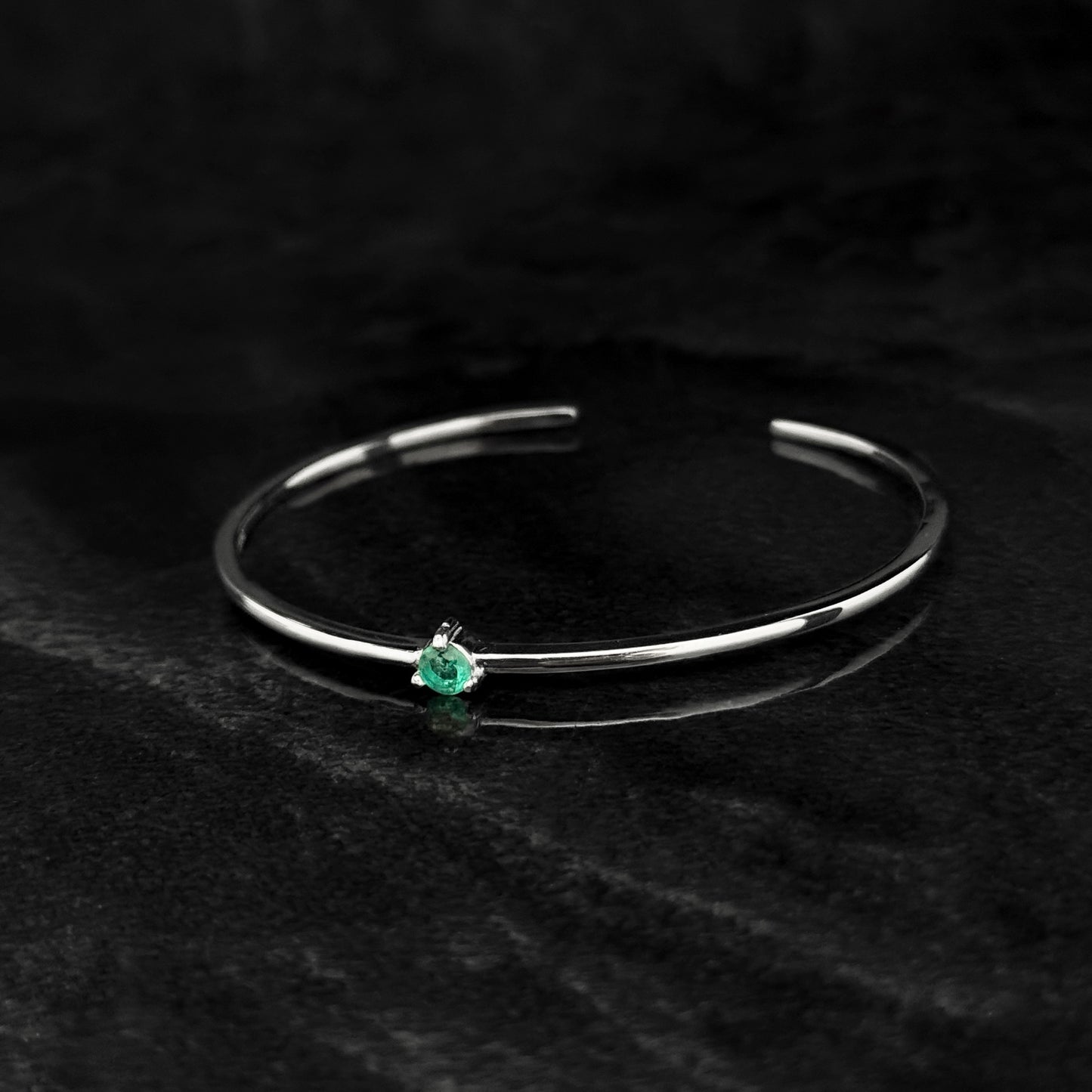 Brazalete Exclusivo / Esmeralda Colombiana / Plata 925