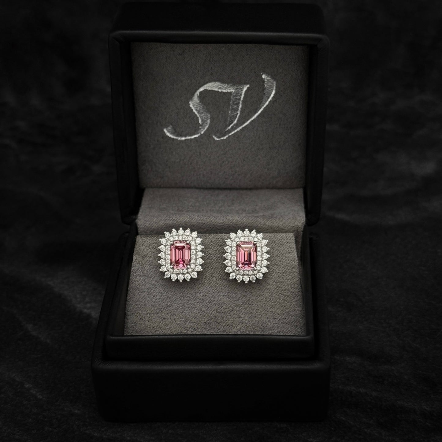 Topos Exclusivos / Moissanitas Lab Pink  / Plata 925