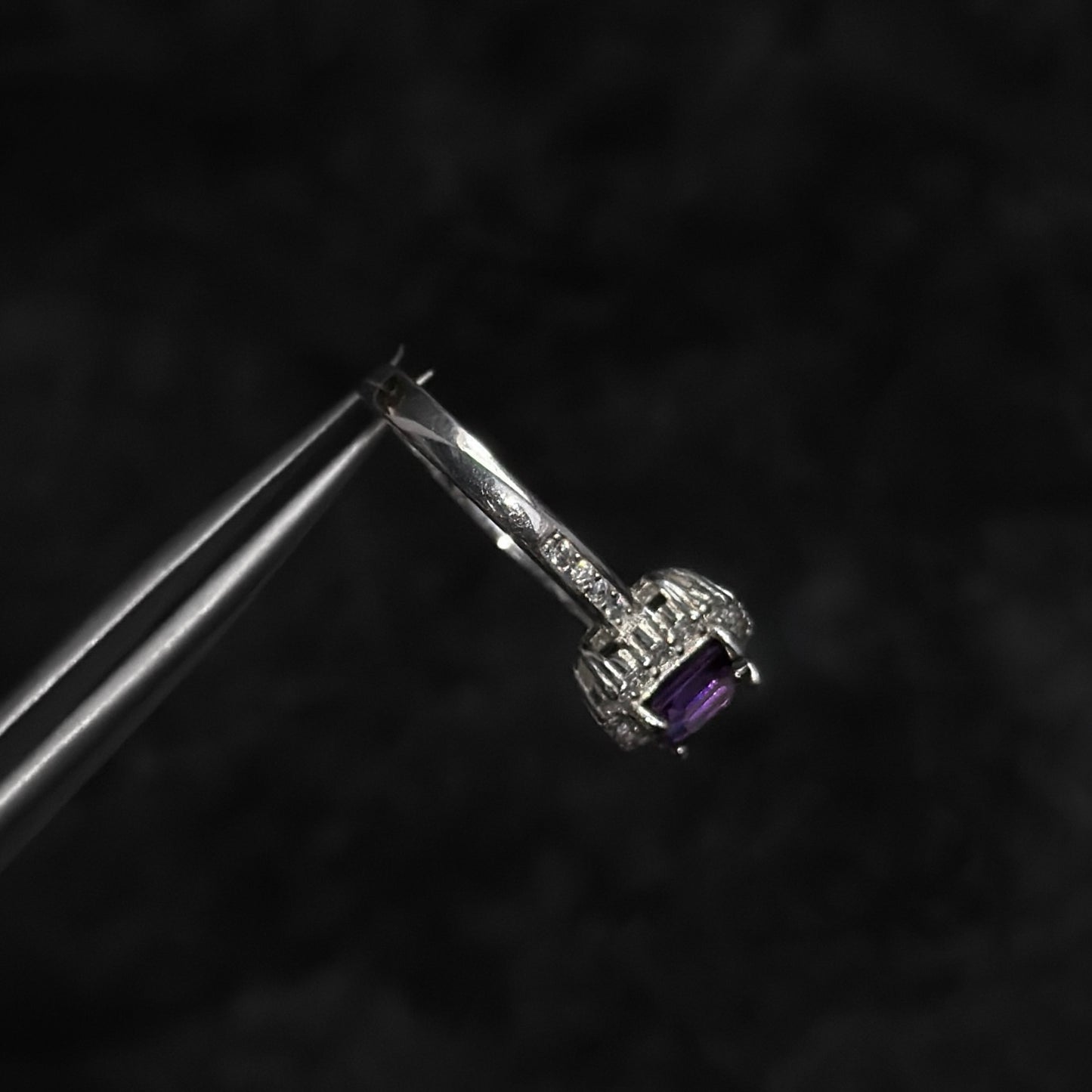 Anillo de Lujo #7 / Amatista Natural / Plata 925