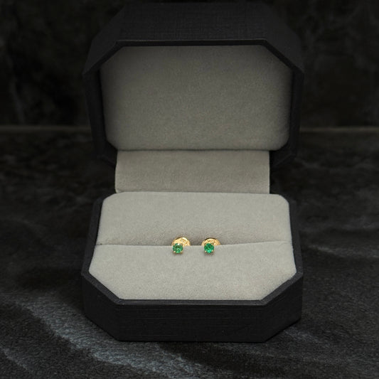Topos 2.5mm / Esmeraldas Colombianas / Oro 18K