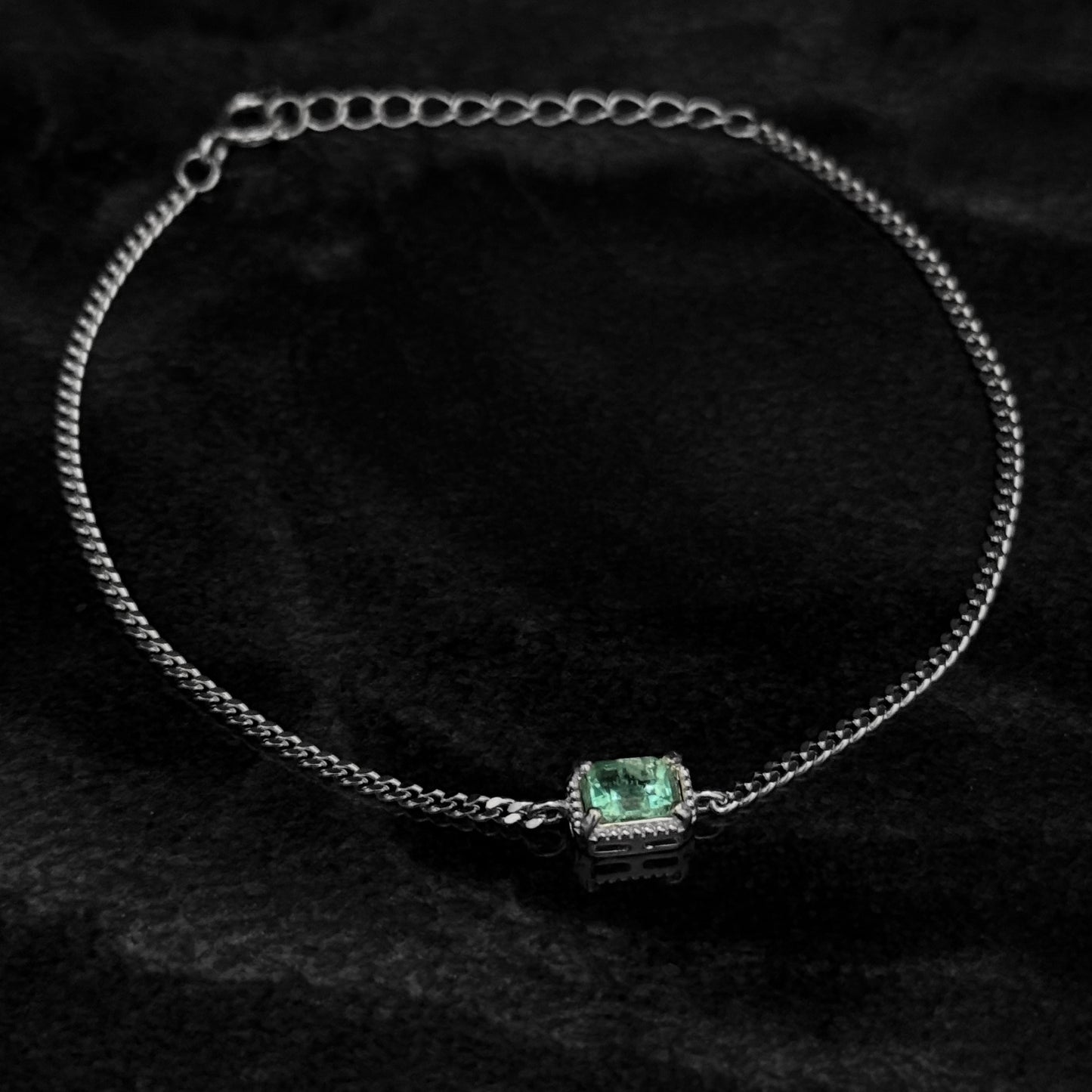 Pulsera Exclusiva / Esmeralda Colombiana / Plata 925