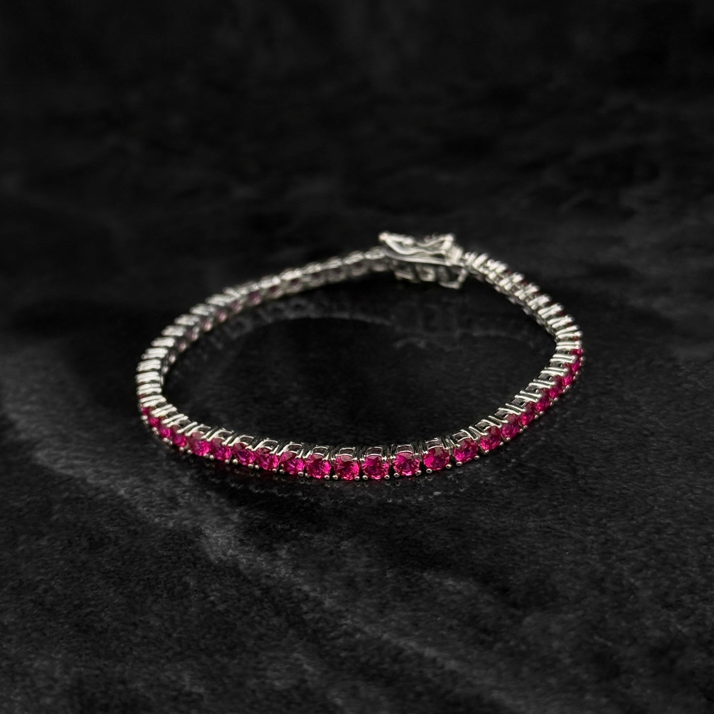 Pulsera Tenis Exclusiva 3mm / Circones Lab / Plata 925