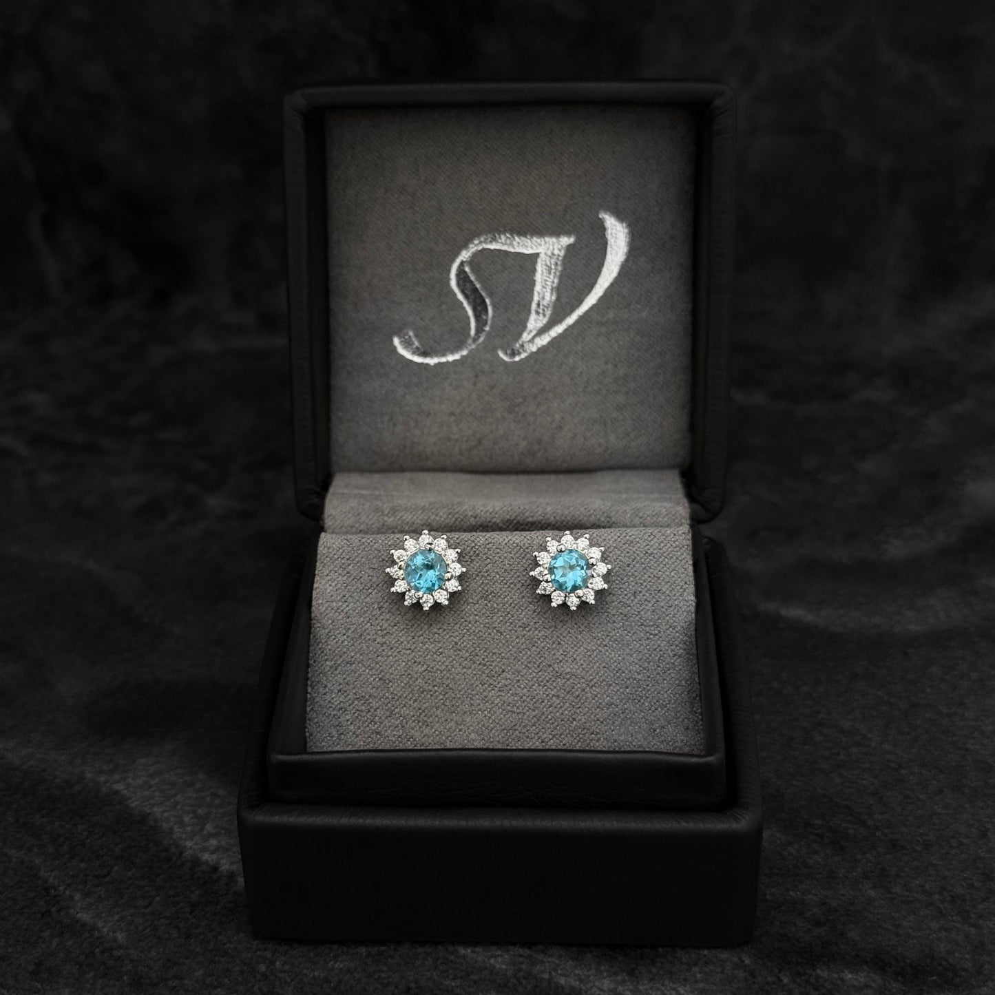 Topos Exclusivos / Topacios Swiss Blue / Plata 925