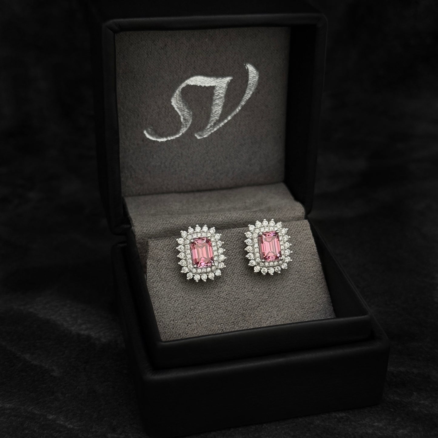 Topos Exclusivos / Moissanitas Lab Pink  / Plata 925