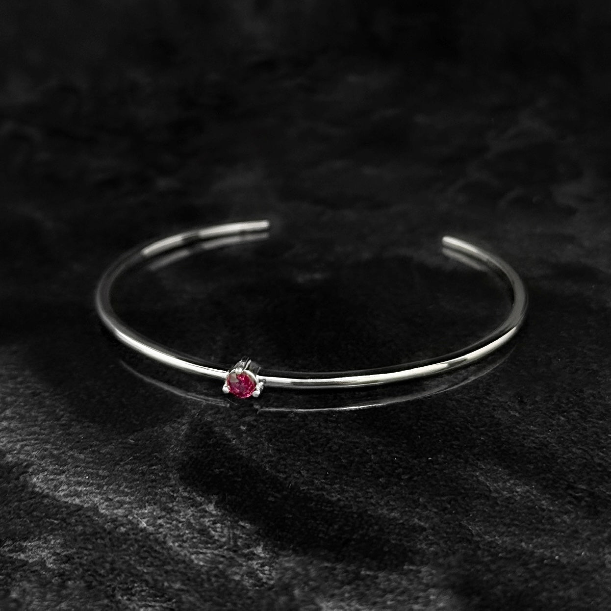 Brazalete Exclusivo / Rubí Natural / Plata 925