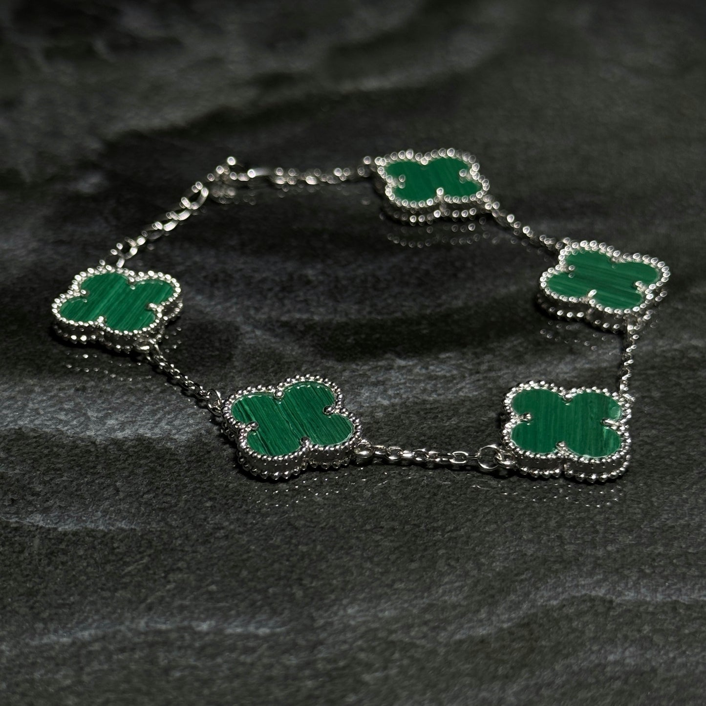 Pulso Lucky Clover / Green / Plata 925