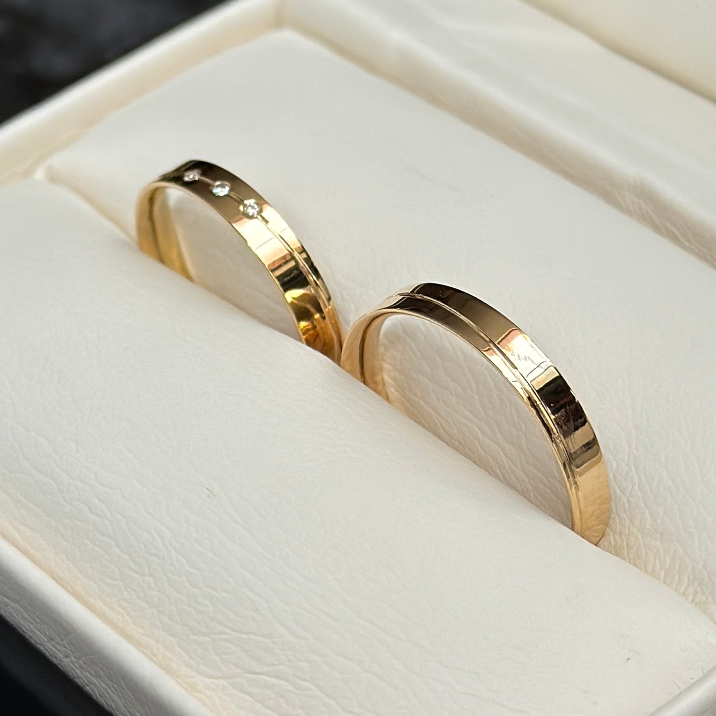 Argollas de Matrimonio / Diamantes Naturales / Oro 18K
