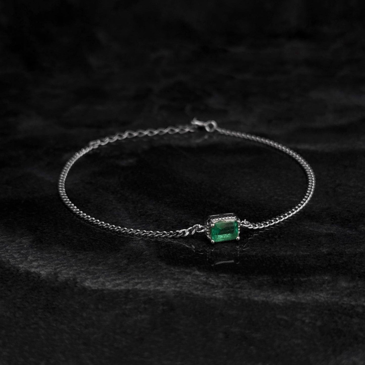 Pulsera Exclusiva / Esmeralda Colombiana / Plata 925