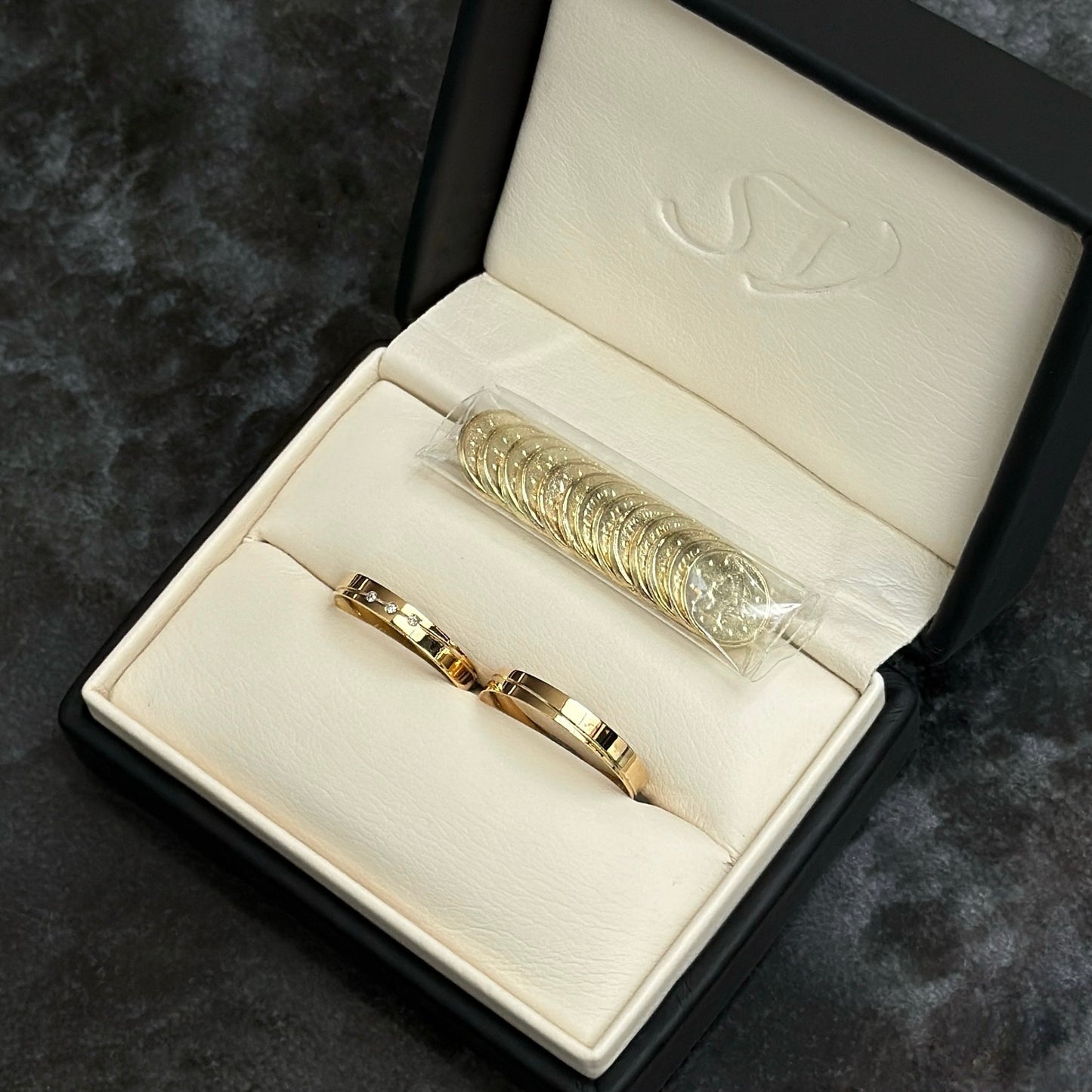 Argollas de Matrimonio / Diamantes Naturales / Oro 18K