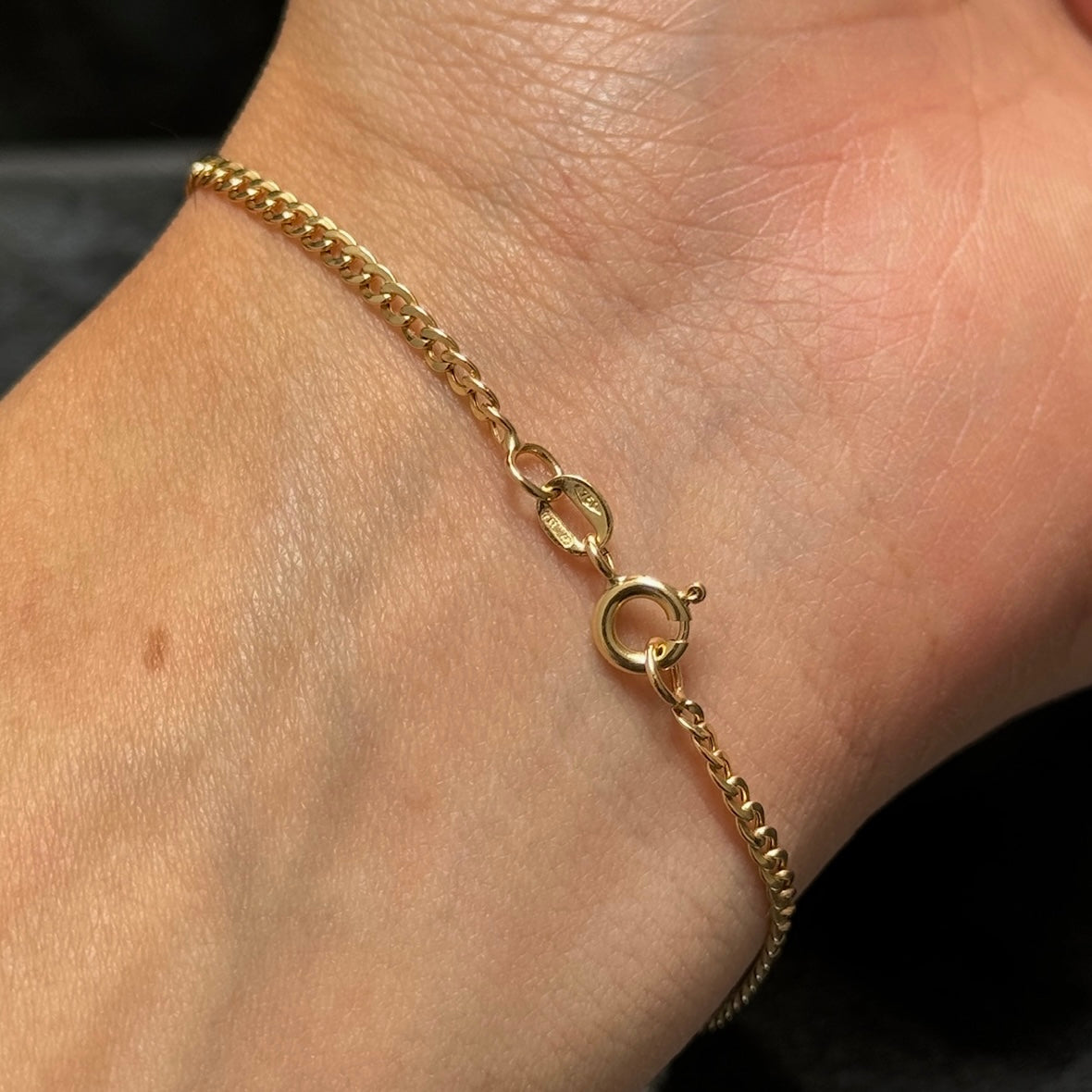 Pulso Cubana 19cm / Oro 18K