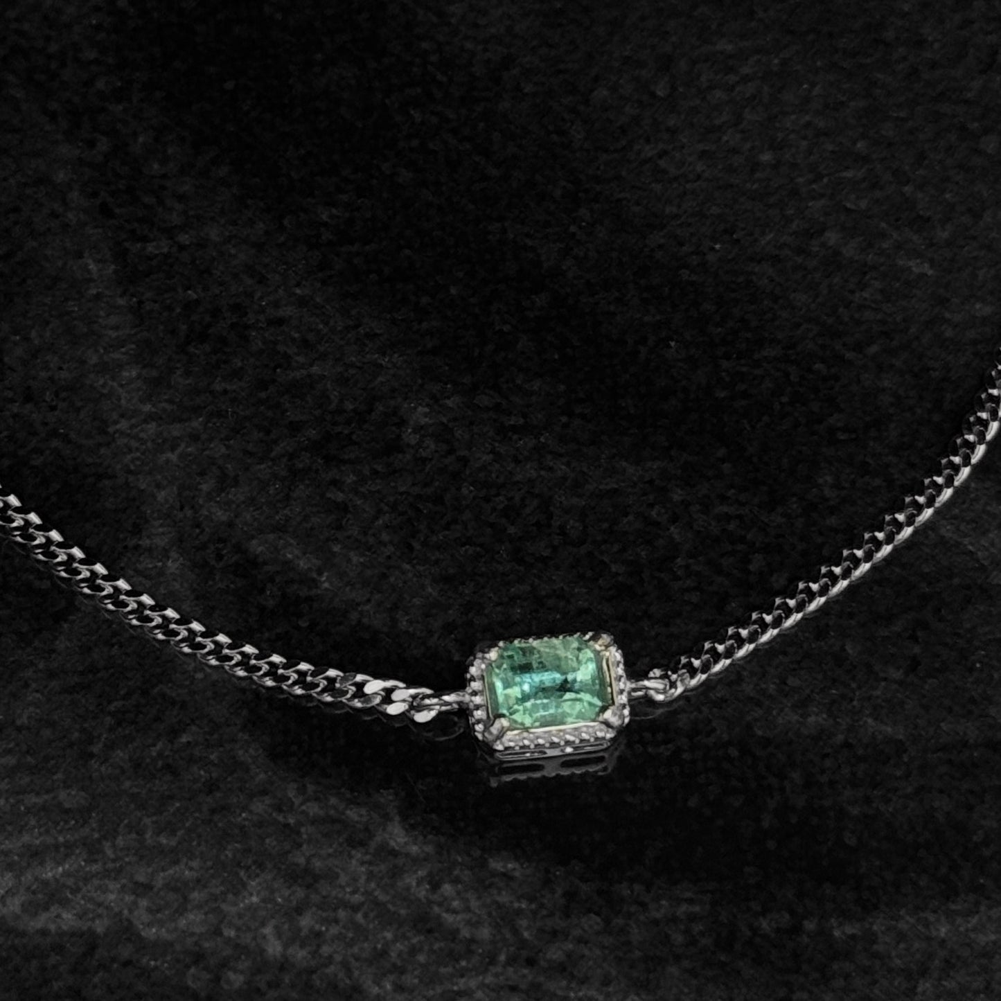 Pulsera Exclusiva / Esmeralda Colombiana / Plata 925