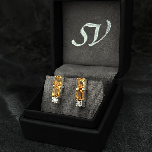 Topos Alta Joyería / Citrinos / Moissanitas Lab / Plata 925