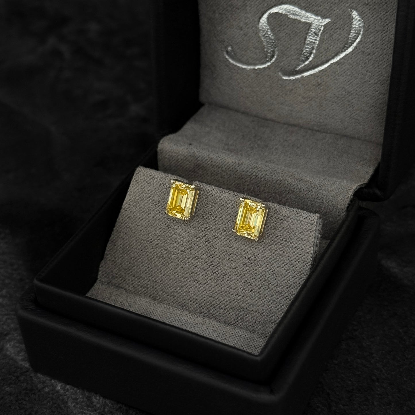 Topos Exclusivos / Moissanitas Lab Lemon Yellow  / Plata 925
