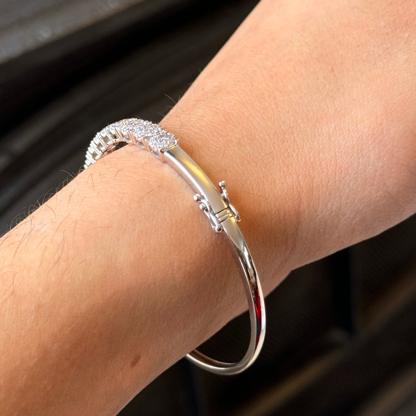 Brazalete de Lujo / Oro Blanco / Diamantes