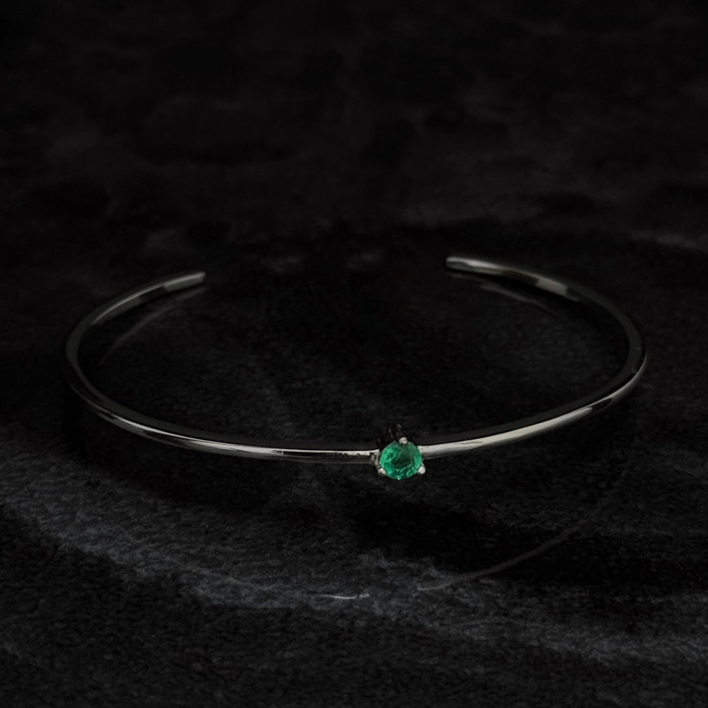Brazalete Exclusivo / Esmeralda Colombiana / Plata 925
