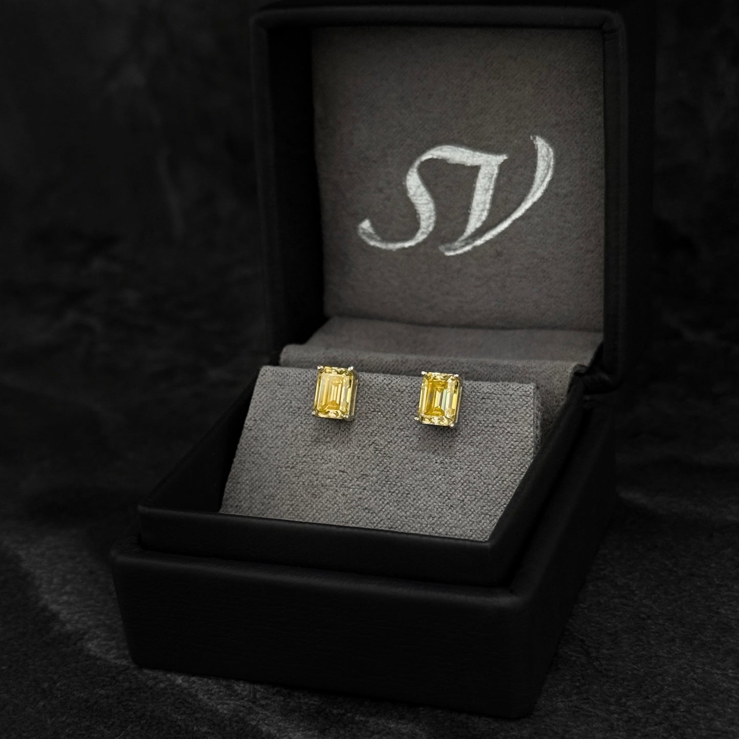 Topos Exclusivos / Moissanitas Lab Lemon Yellow  / Plata 925