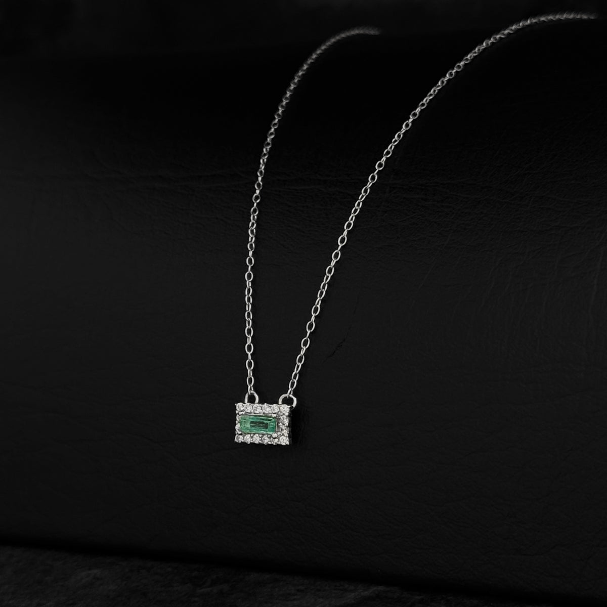 Set Cadena Dije / Esmeralda Colombiana / Plata 925