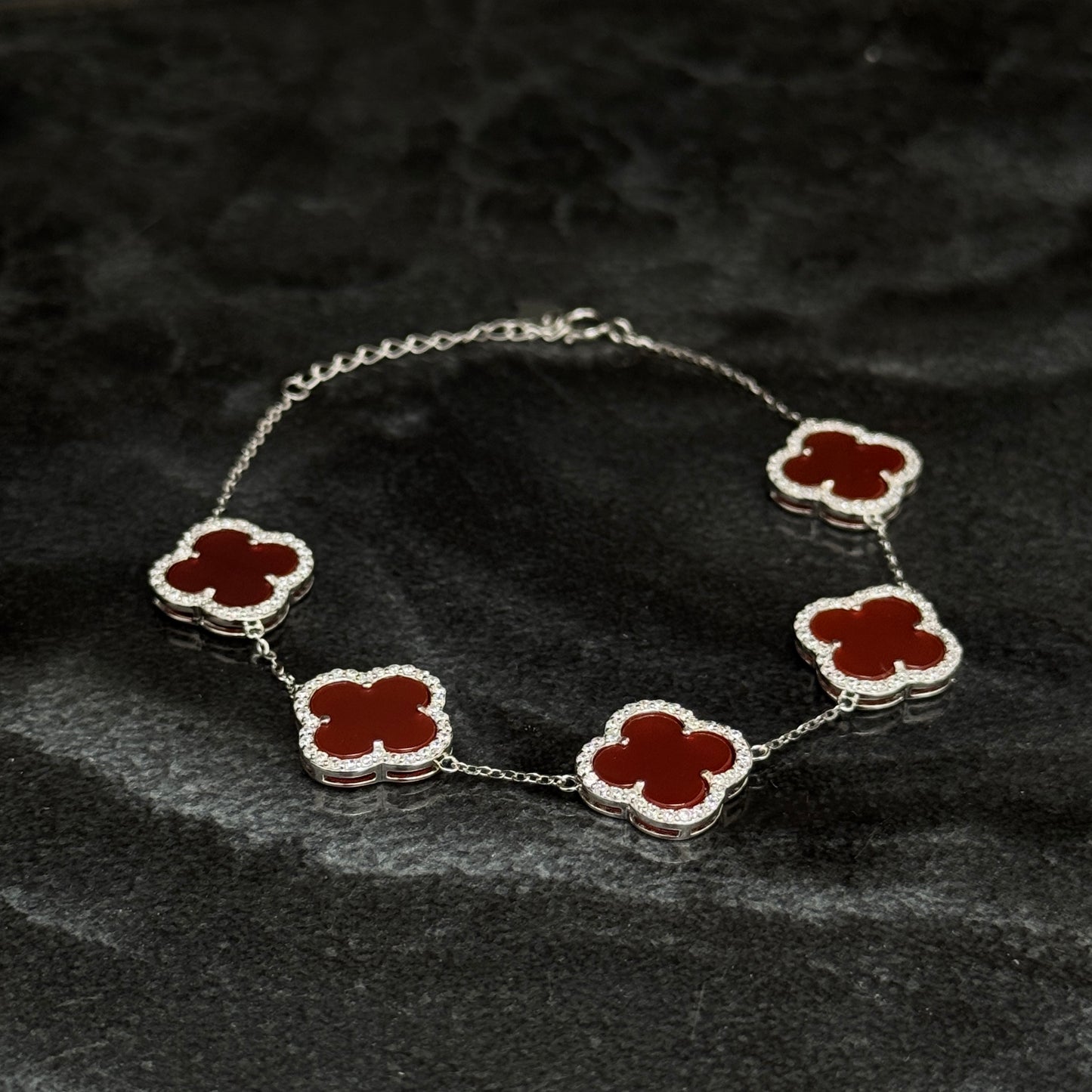 Pulso Lucky Clover / Exclusivo Red / Plata 925