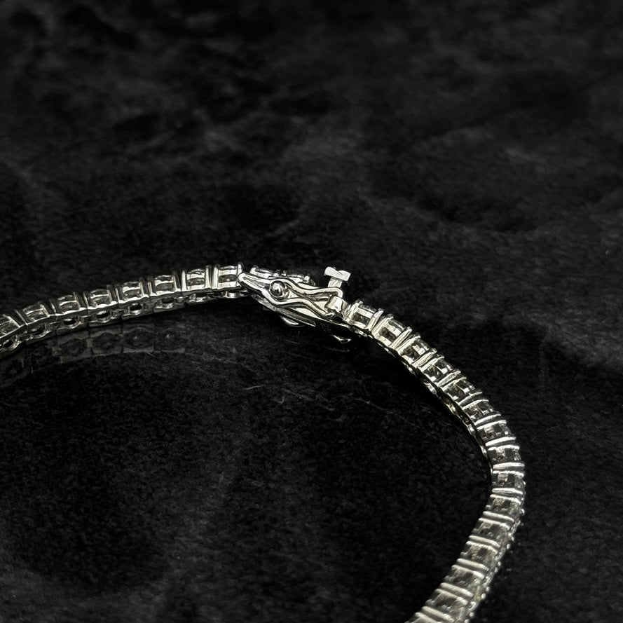 3mm Tennis Bracelet / Moissanites / 925 Silver