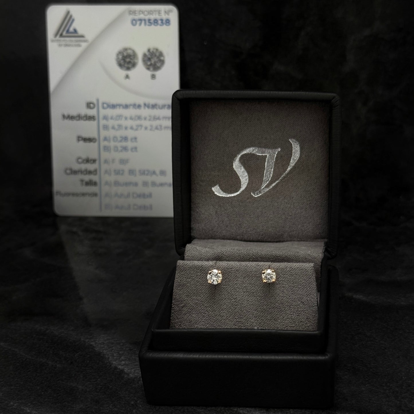 Topos de Lujo / Diamantes Blancos Certificados / Oro 18K