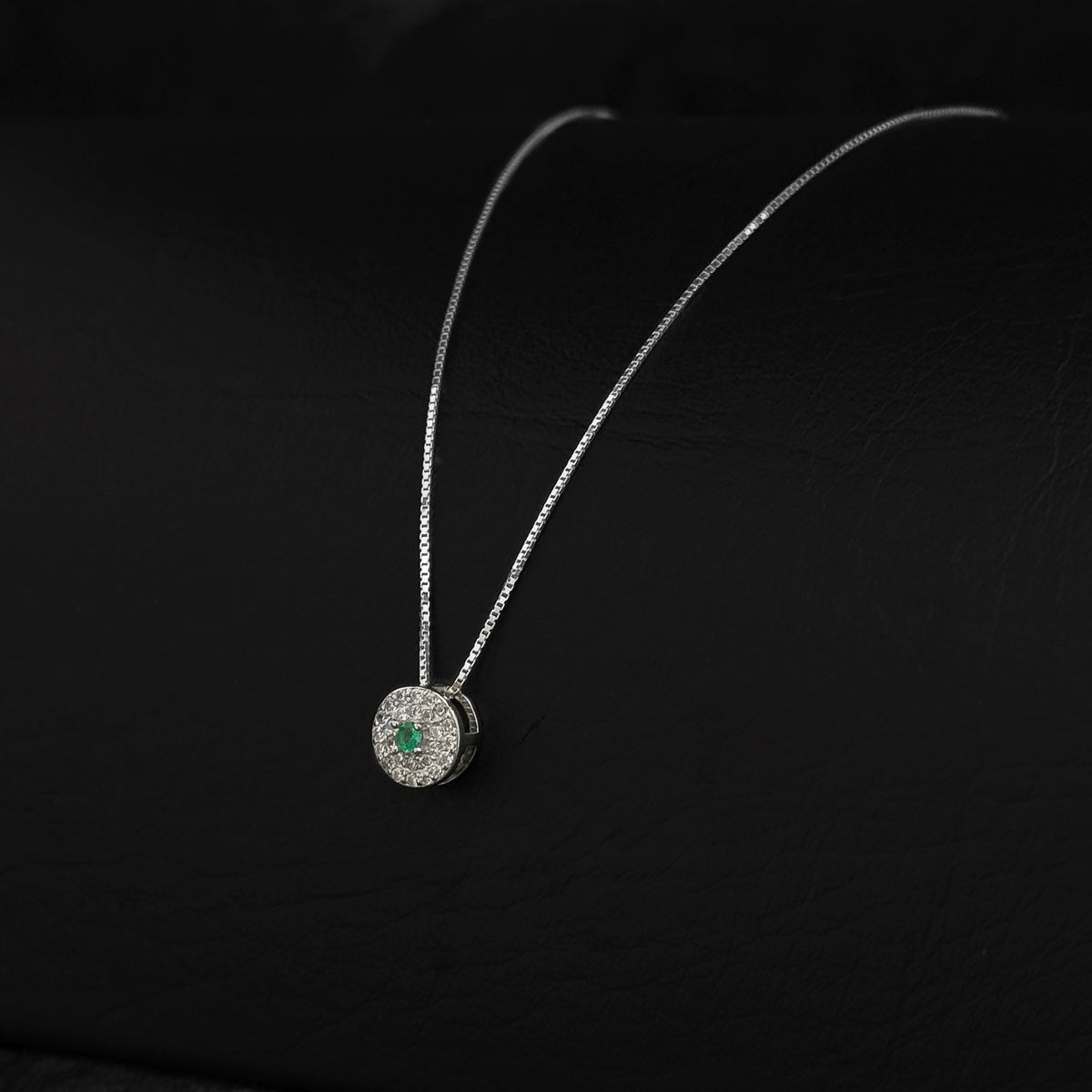 Set Cadena Dije / Esmeralda Colombiana / Plata 925