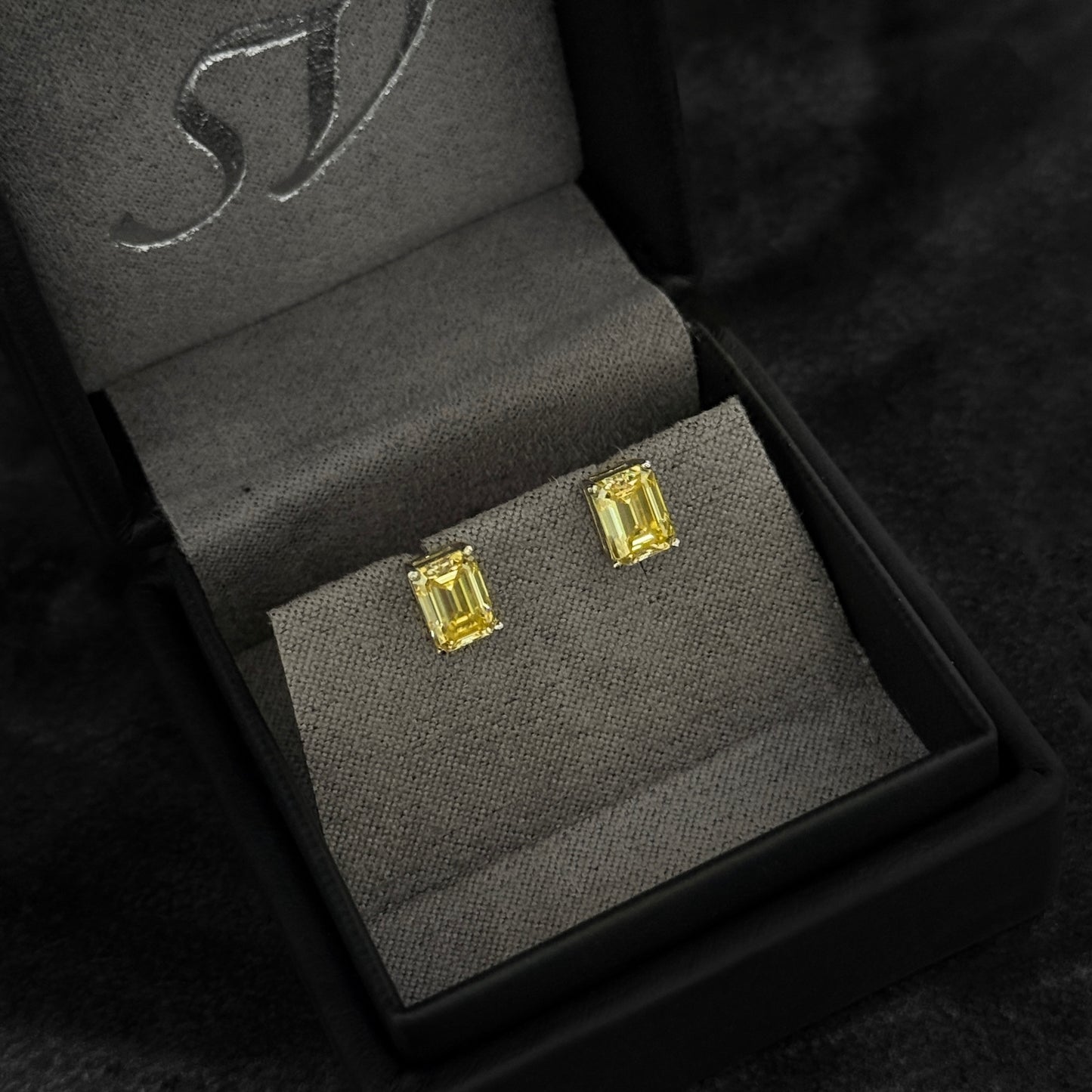 Topos Exclusivos / Moissanitas Lab Lemon Yellow  / Plata 925