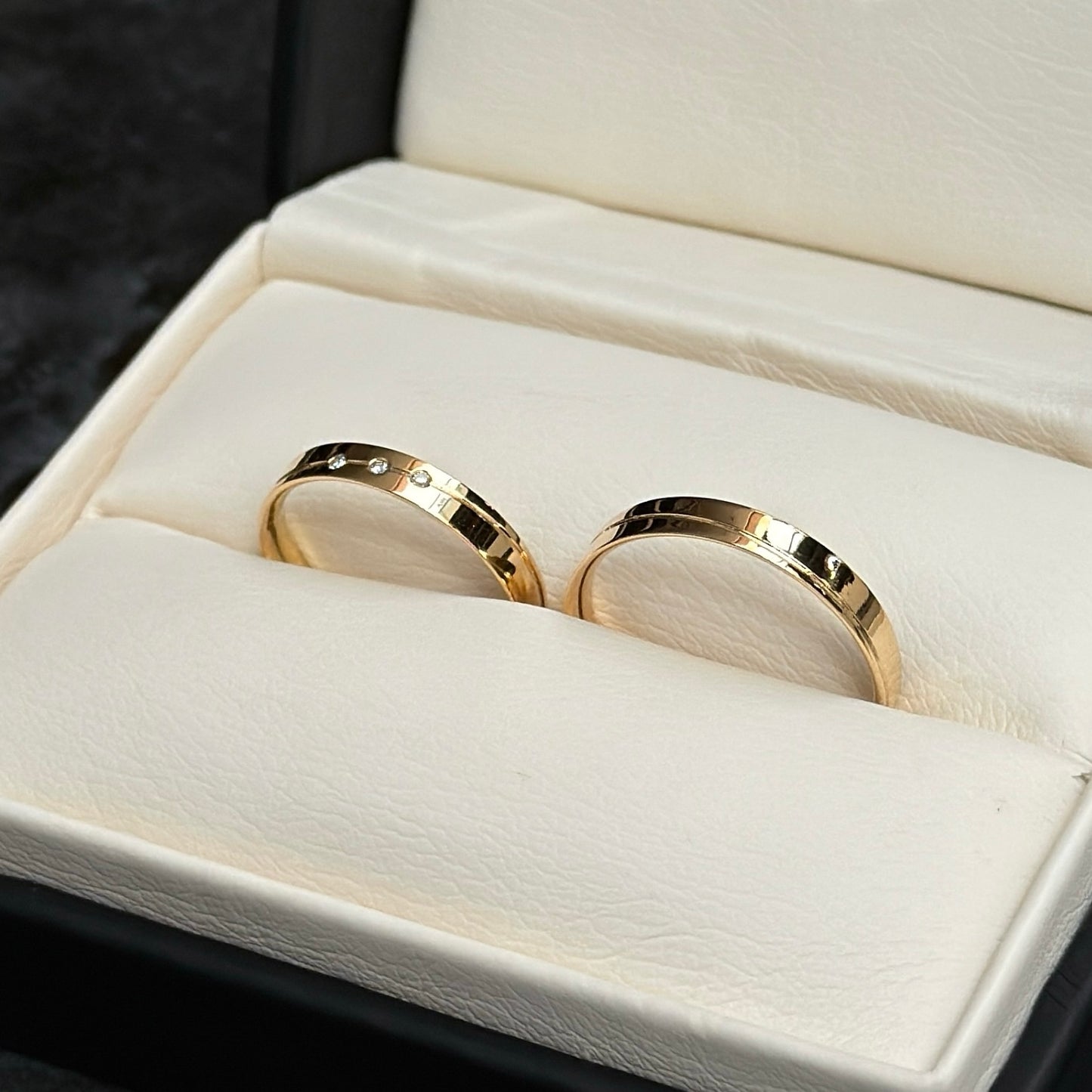Argollas de Matrimonio / Diamantes Naturales / Oro 18K