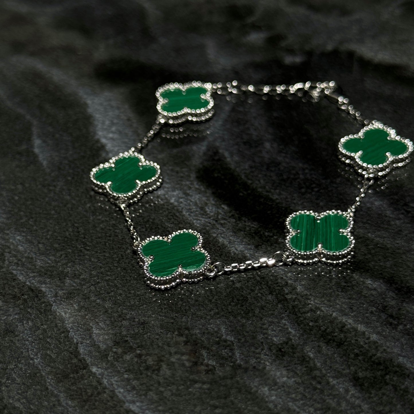 Pulso Lucky Clover / Green / Plata 925