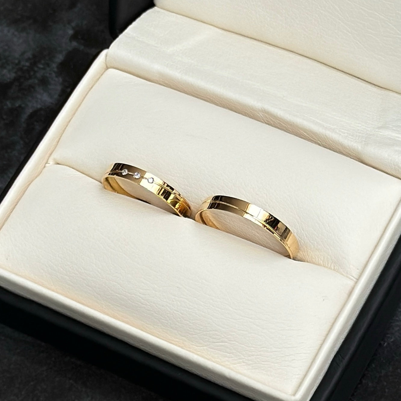 Argollas de Matrimonio / Diamantes Naturales / Oro 18K