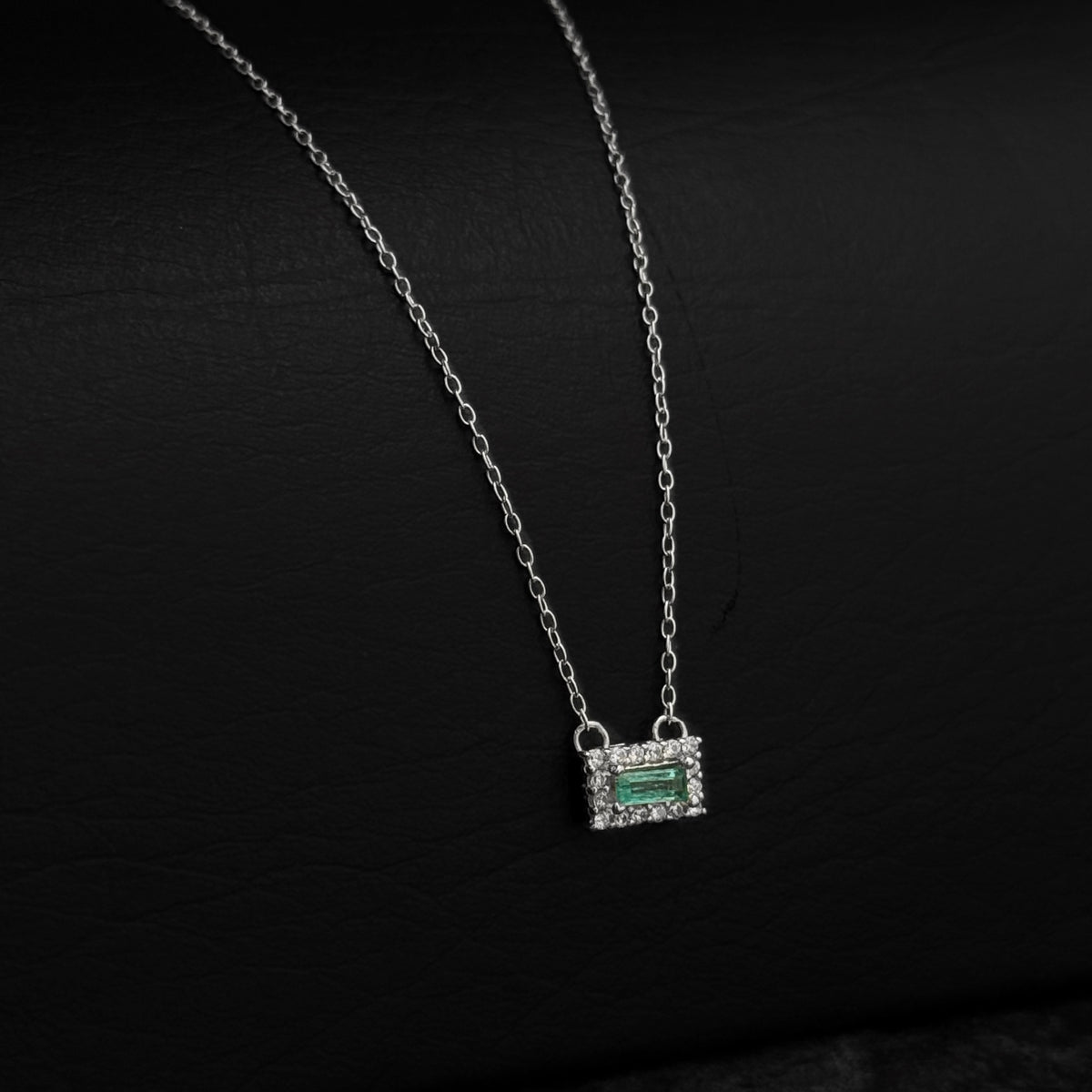 Set Cadena Dije / Esmeralda Colombiana / Plata 925