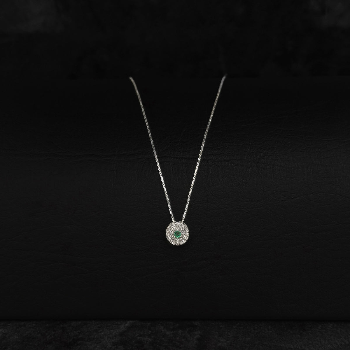 Set Cadena Dije / Esmeralda Colombiana / Plata 925