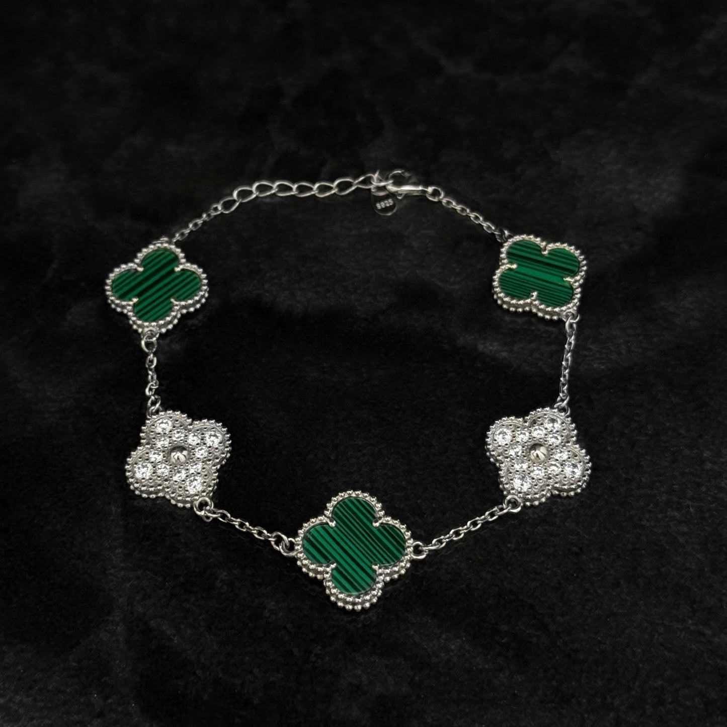 Pulsera Lucky Clover / Silver Green / Plata 925