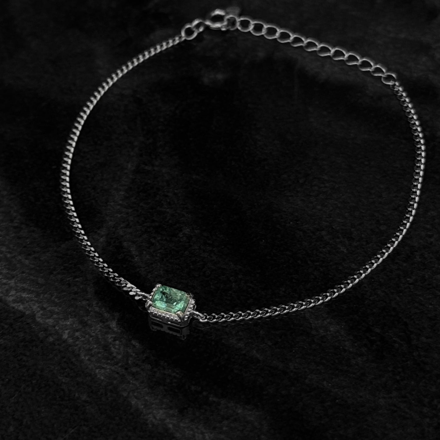 Pulsera Exclusiva / Esmeralda Colombiana / Plata 925