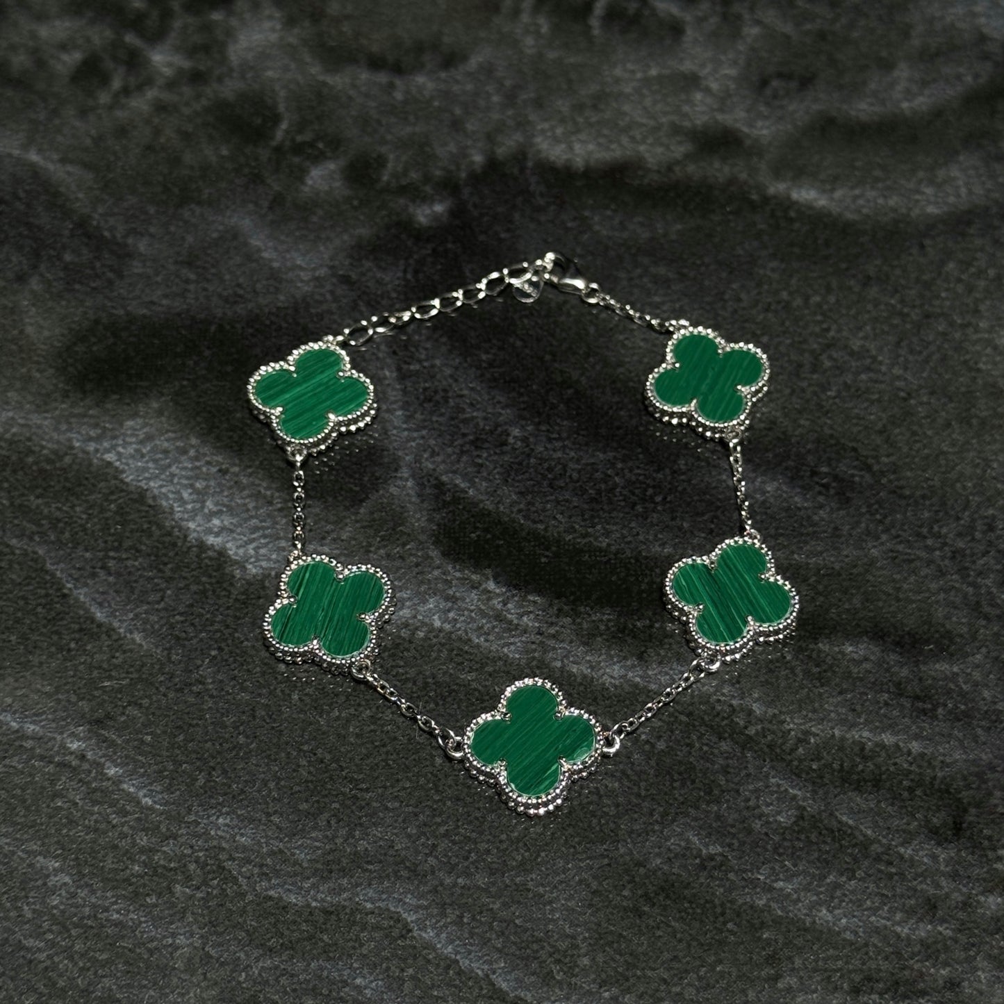 Pulso Lucky Clover / Green / Plata 925