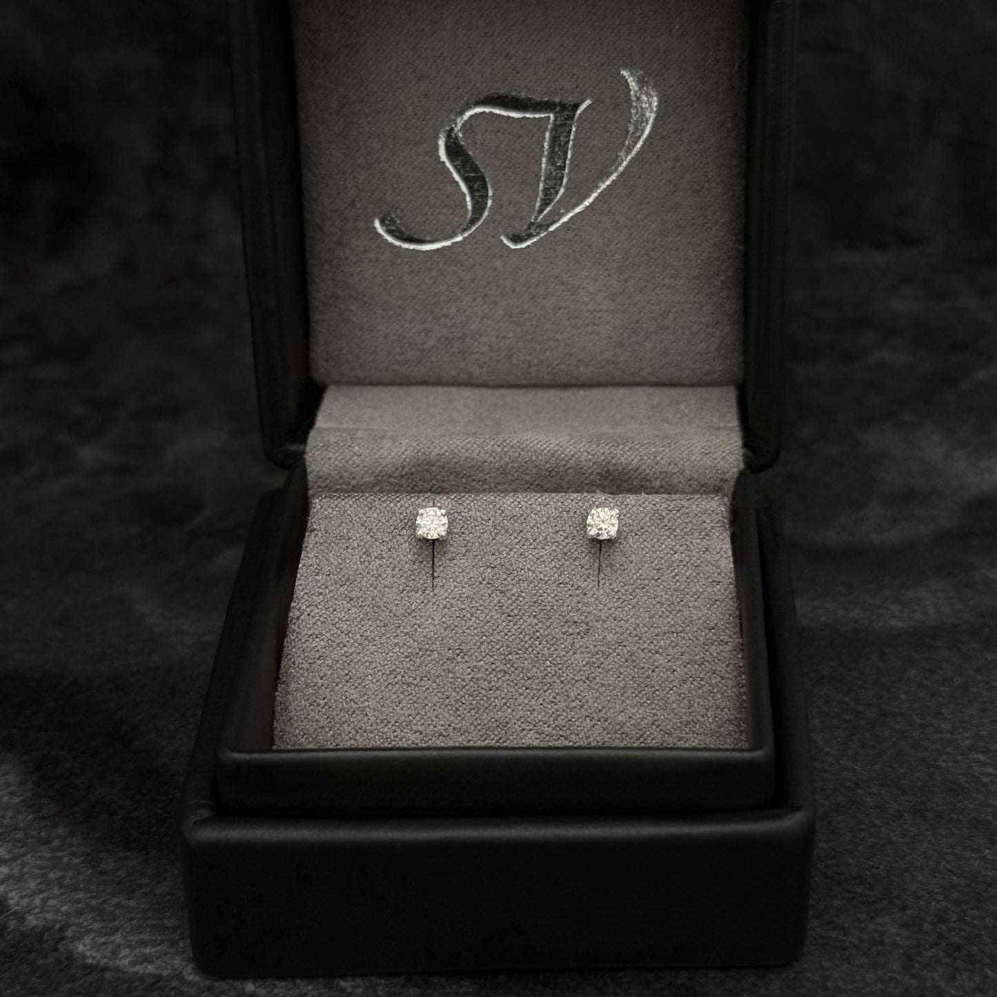 Exclusive Polka Dots / Lab Moissanites / 925 Silver