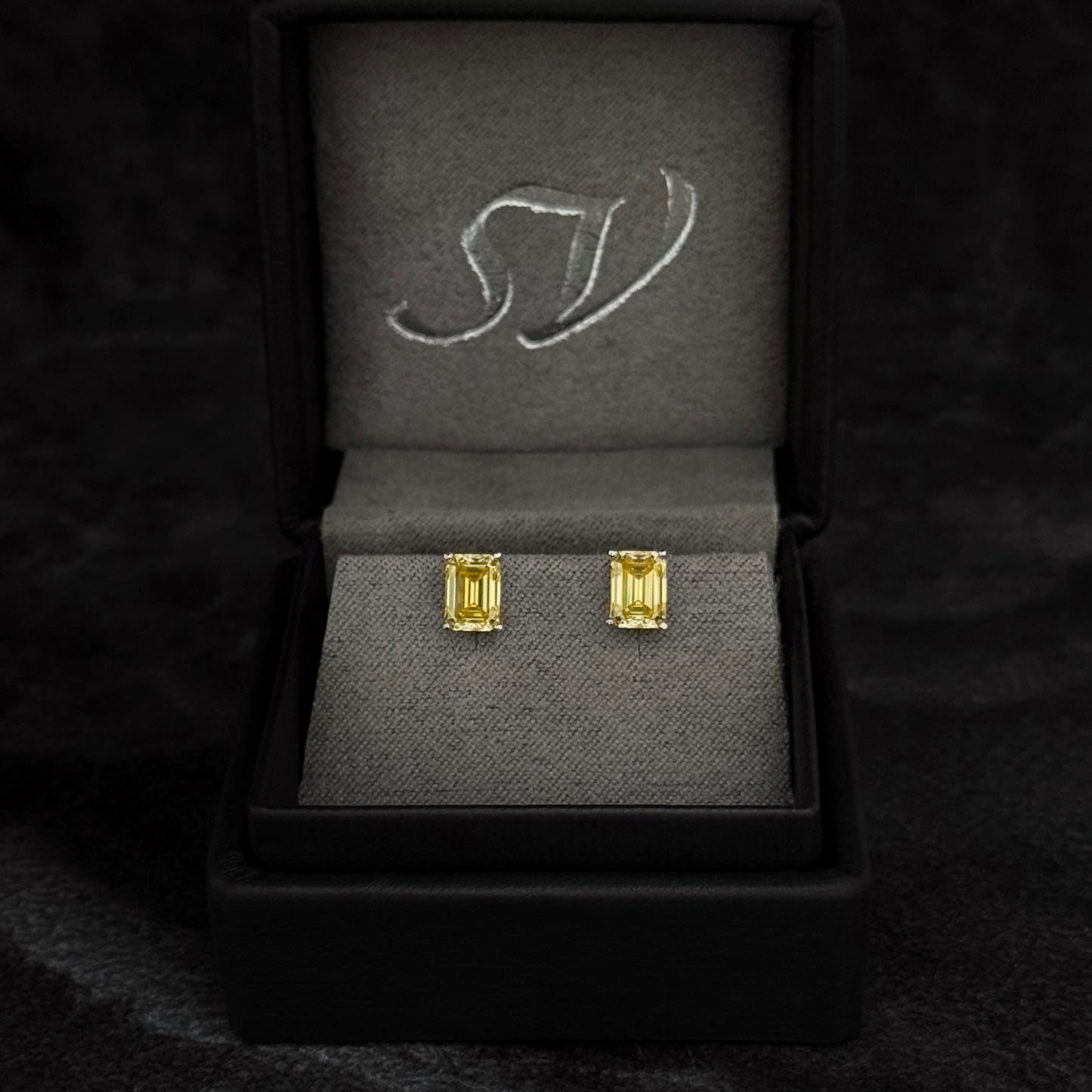 Topos Exclusivos / Moissanitas Lab Lemon Yellow  / Plata 925