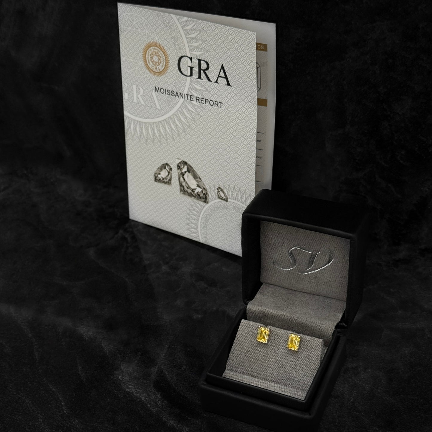Topos Exclusivos / Moissanitas Lab Lemon Yellow  / Plata 925