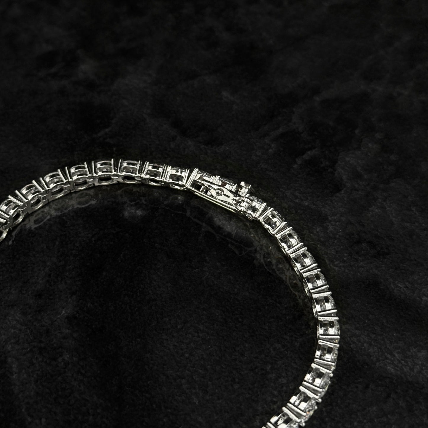 Pulsera Tenis 5mm / Full Moissanitas / Plata 925
