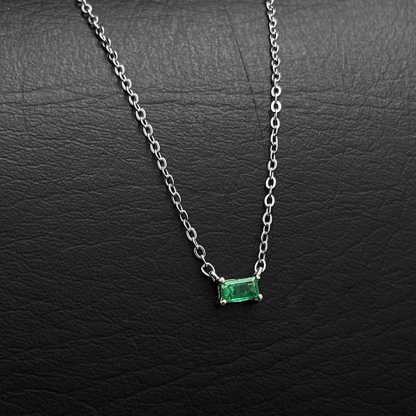 Set Cadena Dije / Esmeralda Colombiana / Plata 925