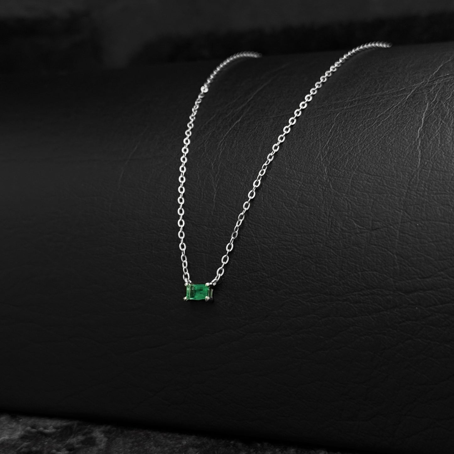Set Cadena Dije / Esmeralda Colombiana / Plata 925