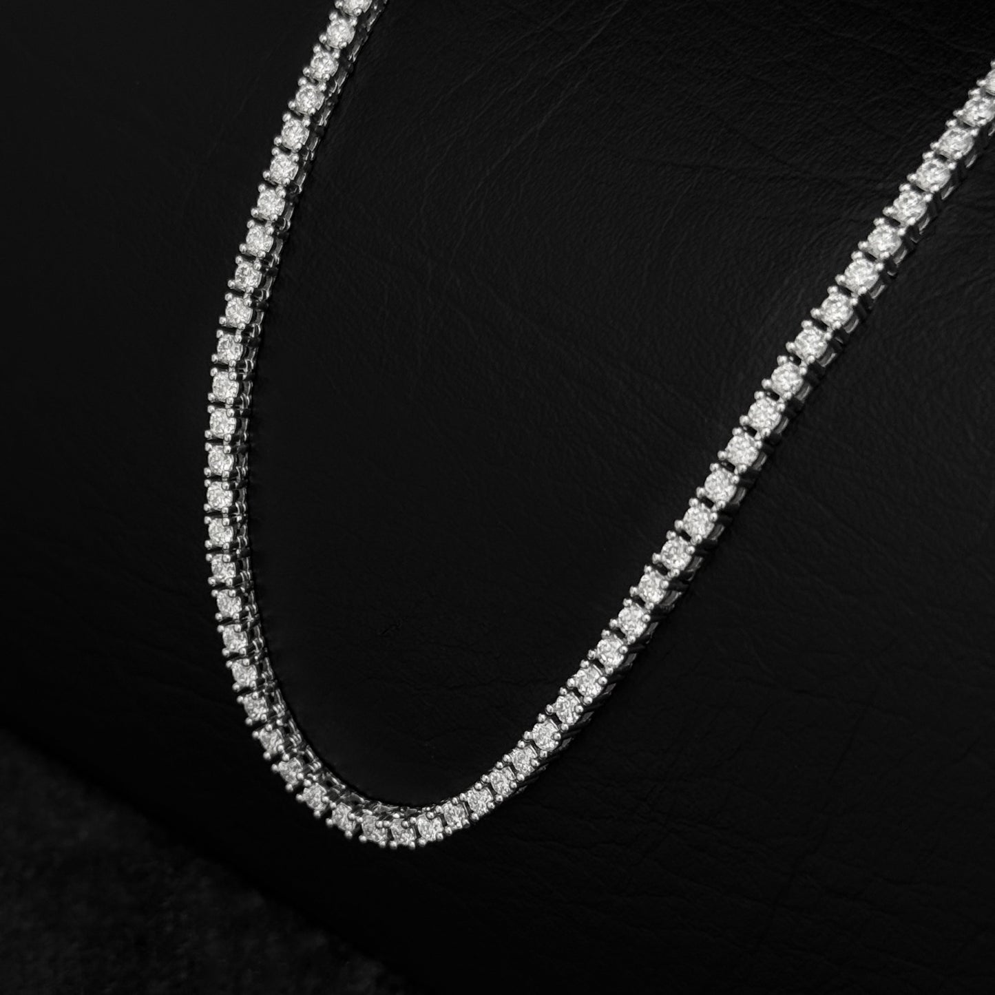 Cadena Tenis 2mm / Moissanitas / Plata 925