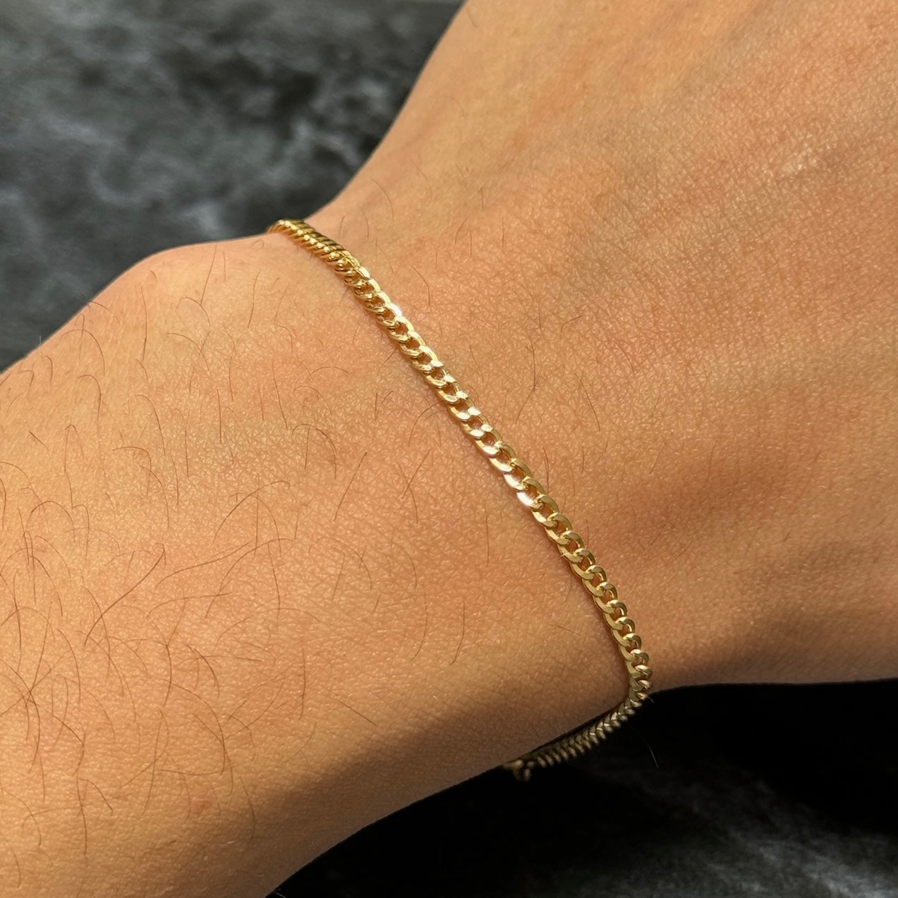 Pulso Cubana 19cm / Oro 18K