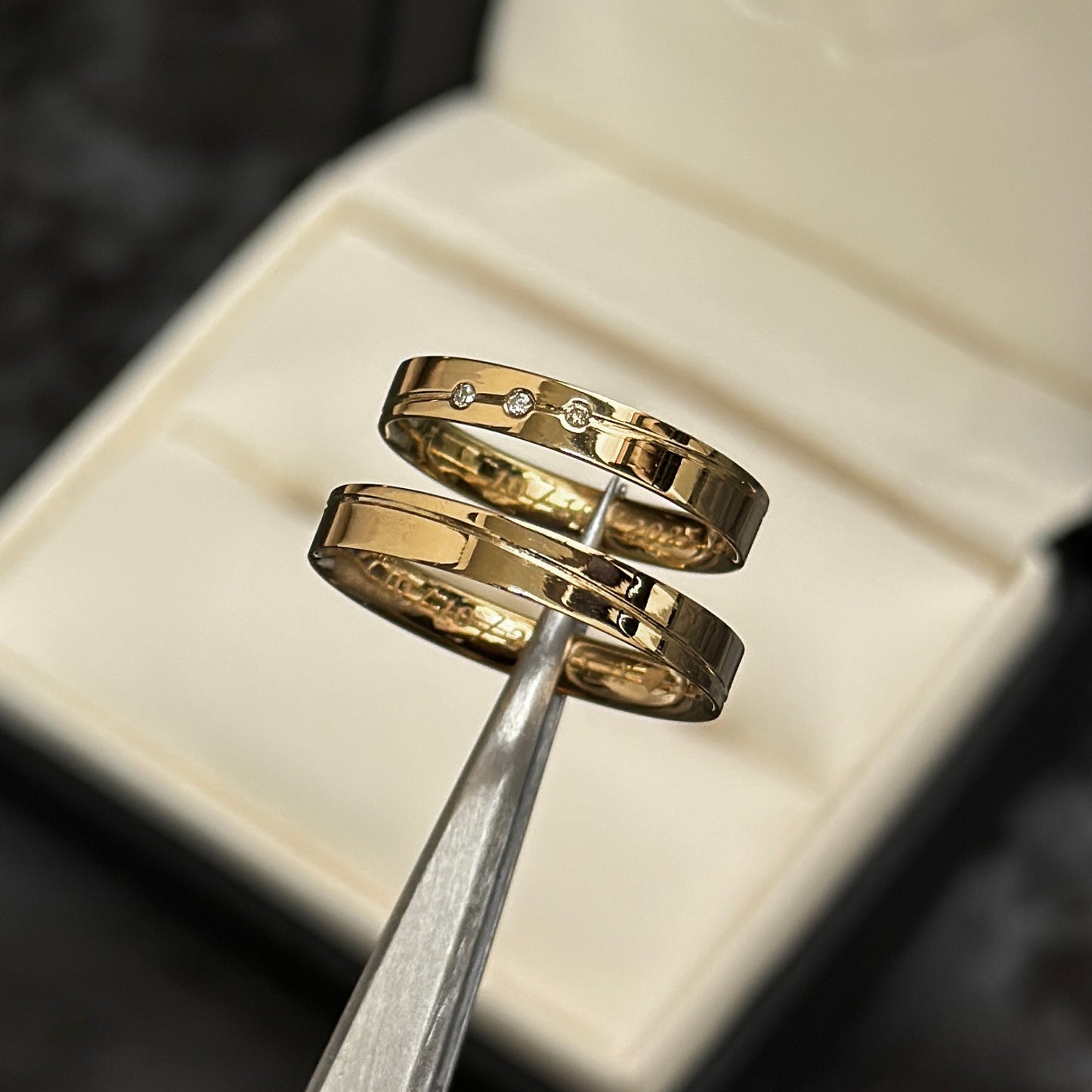 Argollas de Matrimonio / Diamantes Naturales / Oro 18K