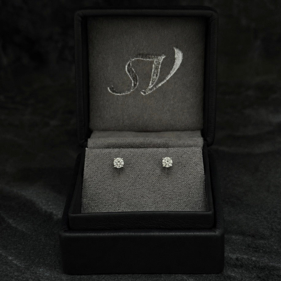 Exclusive Polka Dots / Lab Moissanites / 925 Silver