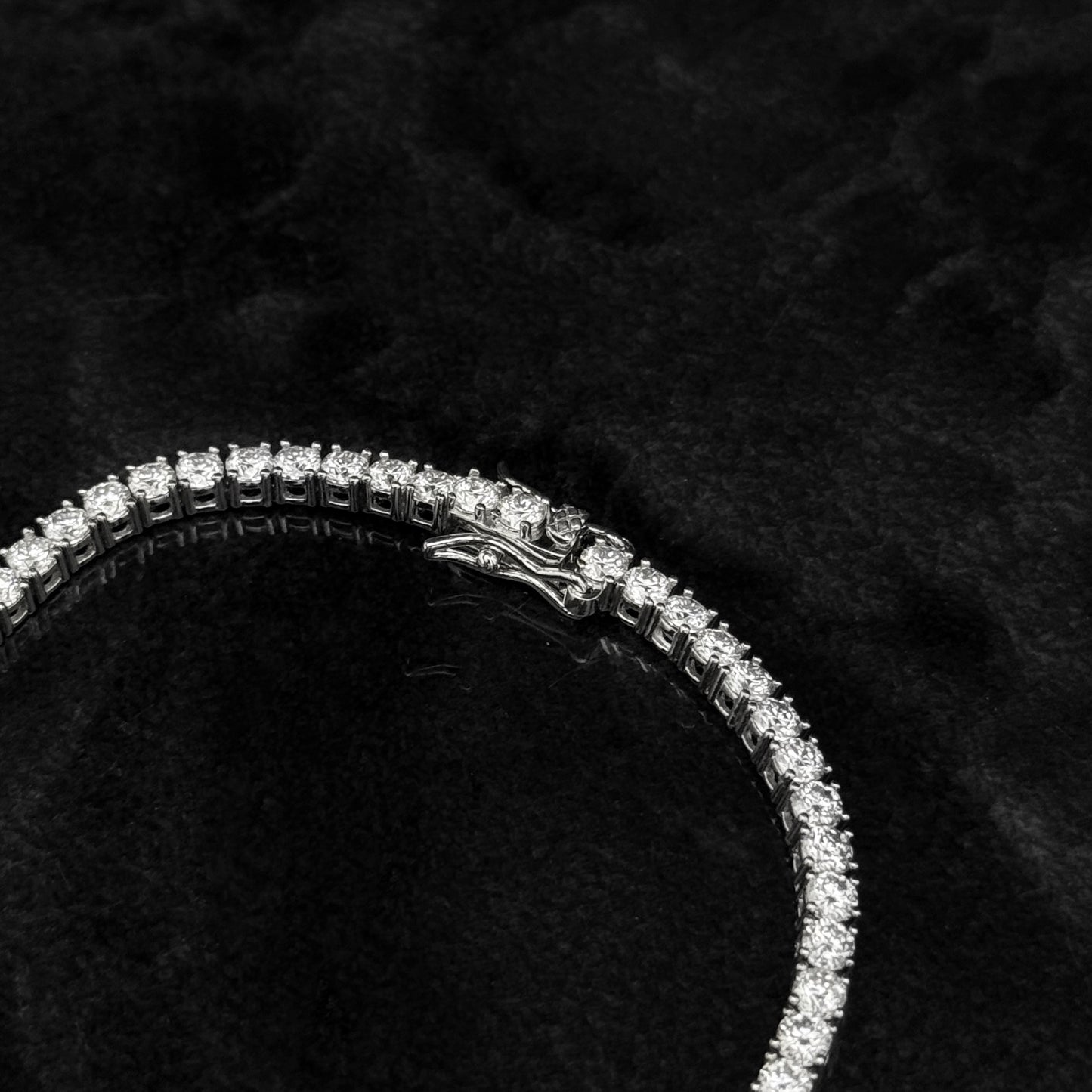 Pulsera Tenis Exclusiva / Esmeraldas Colombianas / Moissanitas Lab 3mm / Plata 925