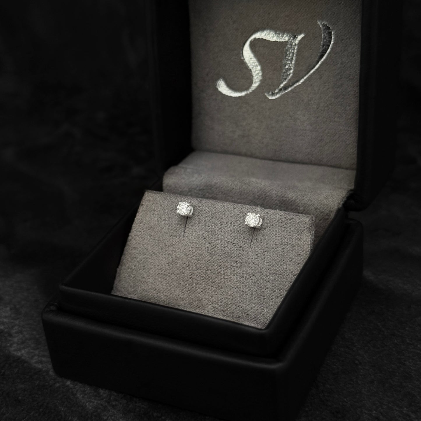 Exclusive Polka Dots / Lab Moissanites / 925 Silver